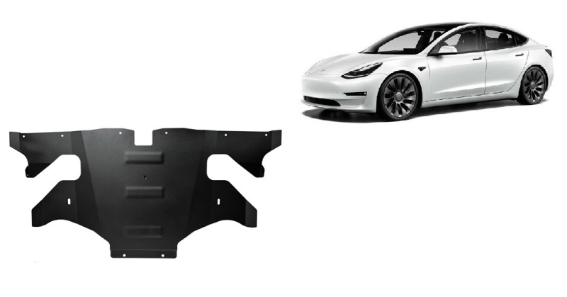 Stalowa płyta pod silnik elektrycznego tylnego Tesla Model 3 AWD (2017-2026)