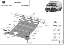 Aluminiowa płyta pod silnik Fiat Ducato (2016-2026)