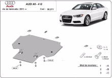 Stalowa płyta pod skrzynię biegów Audi A6 (2011-2018)