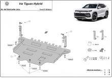 Aluminiowa płyta pod silnik VW Tiguan (2024-2026)