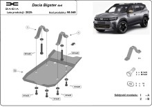 Stalowa płyta pod dyferencjał Dacia Bigster 4x4 (2025-2026)