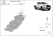 Stalowa płyta pod zbiornik paliwa Toyota Hilux Invincible (2021-2026)
