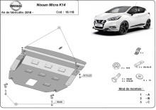 Stalowa płyta pod silnik Nissan Micra (2016-2026)