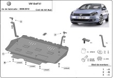Aluminiowa płyta pod silnik VW Golf 6 (2008-2012)