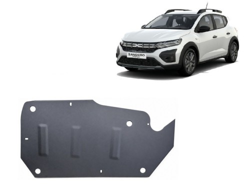 Stalowa płyta pod zbiornik paliwa Dacia Sandero Stepway (2021-2026)
