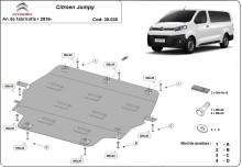 Stalowa płyta pod silnik Citroen Jumpy (2016-2026)