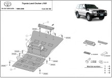 Stalowa płyta pod silnik Toyota Land Cruiser J100 (1998-2008)