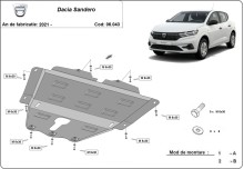 Stalowa płyta pod silnik Dacia Sandero 3 (2021-2026)