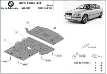 Stalowa płyta pod silnik BMW Seria 3 E46 - Diesel (1998-2005)