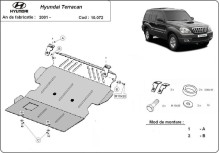 Stalowa płyta pod silnik Hyundai Terracan (2001-2007)
