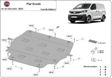 Aluminiowa płyta pod silnik Fiat Scudo (2022-2026)