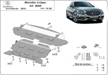 Stalowa płyta pod silnik Mercedes C-Class W205 4x4 (2014-2021)