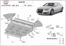 Stalowa płyta pod silnik Audi A8 (2002-2010)