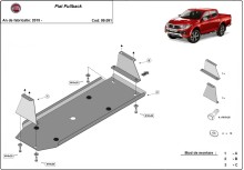 Stalowa płyta pod zbiornik paliwa Fiat Fullback (2016-2019)