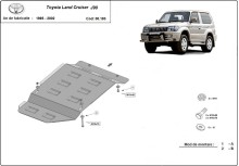 Stalowa płyta pod skrzynię biegów Toyota Land Cruiser J90 - tylko dla wersji 3-drzwiowej (1995-2002)