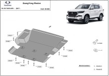 Stalowa płyta pod silnik SsangYong Rexton (2017-2026)