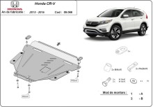 Stalowa płyta pod silnik Honda CR-V (2013-2016)