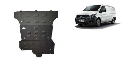 Stalowa płyta pod silnik Mercedes Vito W447, 2.2 D, 4x4 (2014-2020)