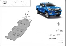 Stalowa płyta pod zbiornik paliwa Toyota Hilux Revo (2016-2026)