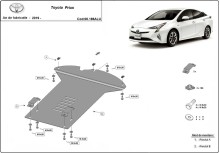 Aluminiowa płyta pod katalizator do Toyota Prius (2019-2026)