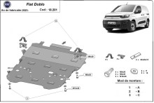 Stalowa płyta pod silnik Fiat Doblo (2023-2026)