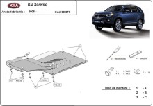 Stalowa płyta pod skrzynię biegów i reduktor Kia Sorento (2006-2009)