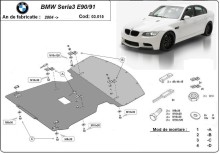 Stalowa płyta pod silnik BMW Seria 3 E90/91 (2004-2011)