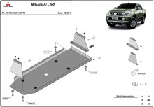 Stalowa płyta pod zbiornik paliwa Mitsubishi L 200 (2015-2026)