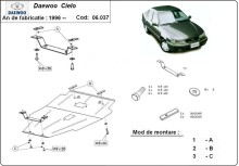 Stalowa płyta pod silnik Daewoo Cielo (1995-2008)