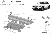 Stalowa płyta pod silnik Mercedes GLC X253 (2015-2022)