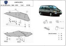 Stalowa płyta pod silnik Lancia Zeta (1995-2003)