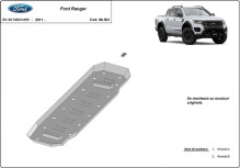 Stalowa płyta pod zbiornik paliwa Ford Ranger (2011-2023)