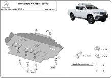 Stalowa płyta pod silnik Mercedes X-Class (2017-2020)