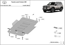 Aluminiowa płyta pod skrzynię biegów Toyota Land Cruiser 250 (2024-2026)
