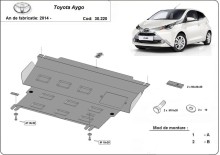 Stalowa płyta pod silnik Toyota Aygo AB40 (2014-2022)