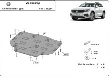 Stalowa płyta pod skrzynię biegów VW Touareg (2018-2026)
