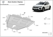 Aluminiowa płyta pod silnik Dacia Sandero Stepway (2021-2026)