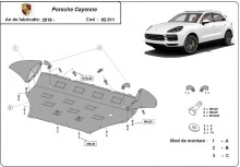 Stalowa płyta pod silnik Porsche Cayenne (2018-2026)