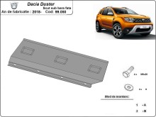 Stalowa płyta pod przedni zderzak Dacia Duster (2018-2024)