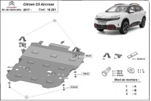 Stalowa płyta pod silnik Citroen C5 Aircross (2017-2026)