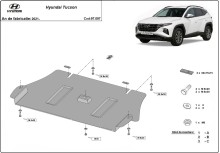 Stalowa płyta pod silnik Hyundai Tucson (2021-2026)