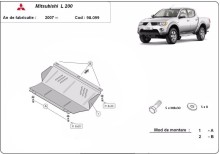 Stalowa płyta pod chłodnicę Mitsubishi L 200 (2005-2015)
