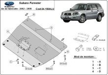 Aluminiowa płyta pod silnik Subaru Forester 2 (2002-2008)