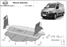 Stalowa płyta pod silnik Nissan Interstar (2010-2022)