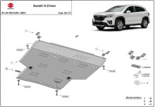 Aluminiowa płyta pod silnik Suzuki S-Cross (2023-2026)