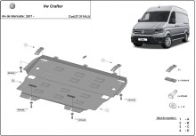 Aluminiowa płyta pod silnik Vw Crafter (2017-2026)
