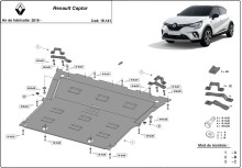 Stalowa płyta pod silnik Renault Captur (2019-2026)
