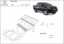 Stalowa płyta pod silnik Toyota Hilux (2004-2015)
