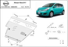 Stalowa płyta pod silnik Nissan Note (2007-2013)