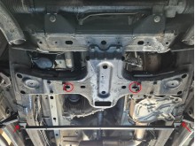 Stalowa płyta pod skrzynię biegów i reduktor Volkswagen Amarok - V6 automat (2016-2022)